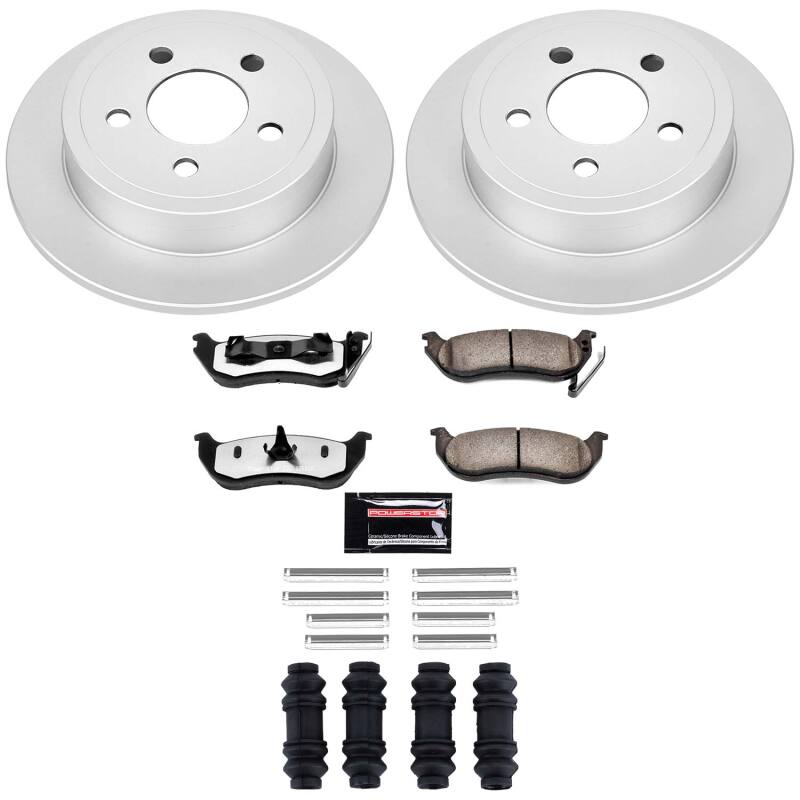 PowerStop Z36 Truck & Tow Rear Coated Brake Kit - Jeep Liberty / Wrangler TJ 2003-2007