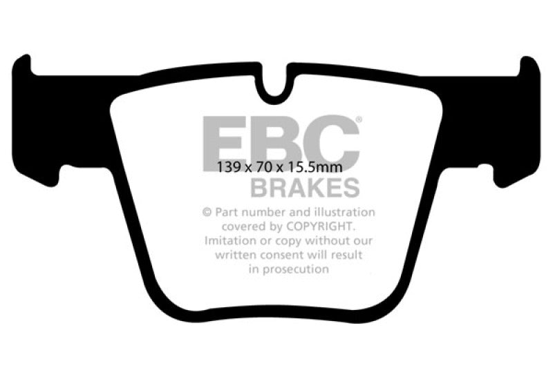 EBC Yellowstuff Front Brake Pads - Mercedes-Benz CL500, CL63 AMG, CL65 AMG 2004-2014