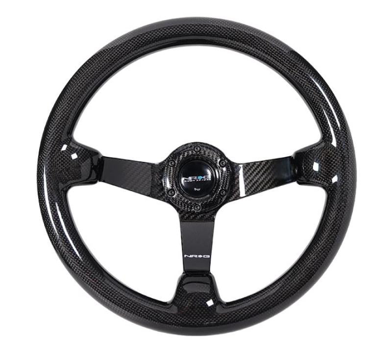NRG Forged Carbon Fiber Steering Wheel - 350mm Diameter - 3in. Deep