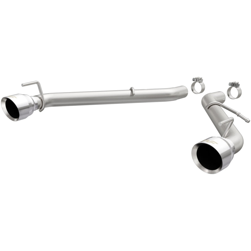 MagnaFlow Race Axle Back Exhaust System with Dual Polished Tips for 2016 Chevy Camaro 3.6L V6 - OneFastShop