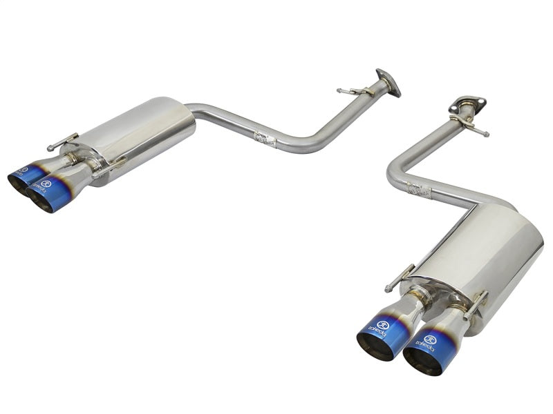 aFe Takeda Axle-Back Exhaust System 2" SS Blue Tips - Lexus RC 200T 16-17 - OneFastShop