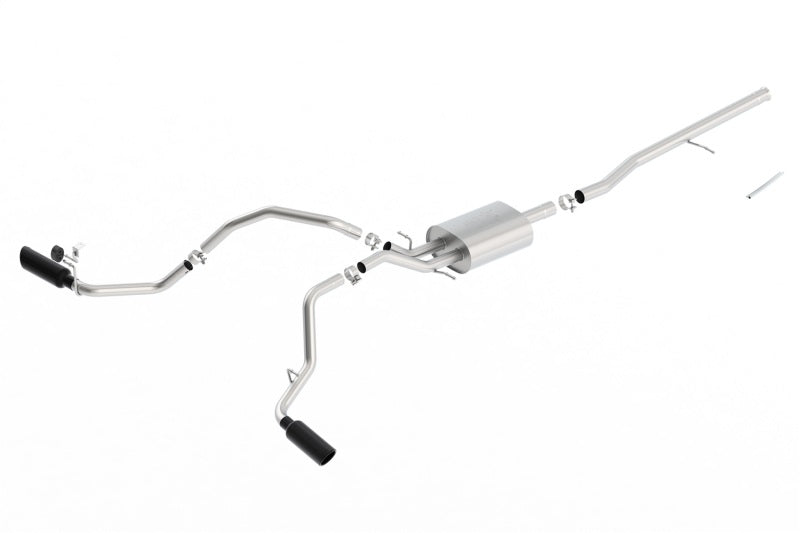 Borla ATAK Catback Exhaust System with Black Chrome Tips for 2014-2018 Chevrolet Silverado 1500 5.3L