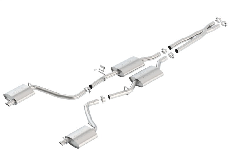 Borla Cat Back Exhaust for 15-16 Dodge Charger 3.6L V6 ATAK with Factory Valence - OneFastShop