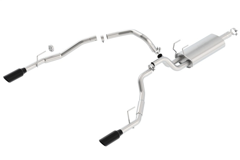Borla Dual 2.5in Single Round S-Type Exhaust for Dodge Ram 1500 5.7L V8 - 09-17