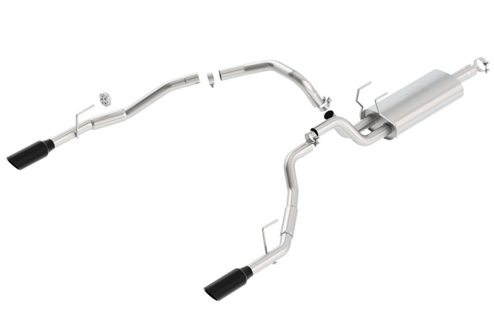 Borla Dual 2.5in Single Round S-Type Exhaust for Dodge Ram 1500 5.7L V8 - 09-17