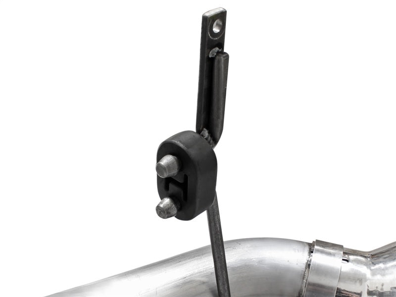 AFe Atlas Exhaust 4in DPF-Back Exhaust Aluminized Steel Polished Tip - 2011-2014 Ford Diesel Truck V8-6.7L