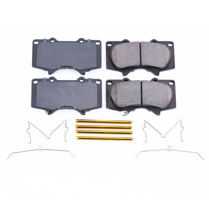 Power Stop 10-19 Toyota 4Runner Front Z17 Ceramic Brake Pads with Hardware