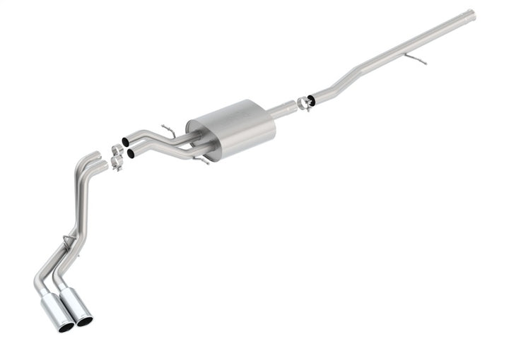 Borla S-Type Cat-Back Exhaust System - 14 Sierra 1500 - Ext. Cab Stnd Bed - CC Short Bed - 143.5in WB