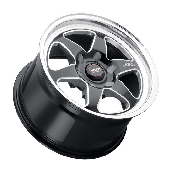 Weld S156 Ventura 17x7 Wheel 6x135 6 Lug ET20 BS4.80 Gloss Black Mill Finish Dia 87.1 - OneFastShop