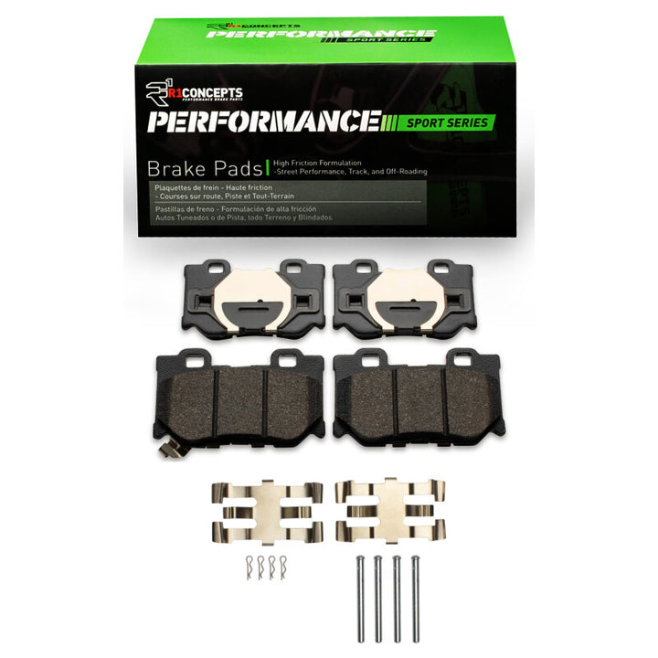 R1 2008-2025 Infiniti Q50 Rear R1 Performance Sport Pads and Hardware Kit