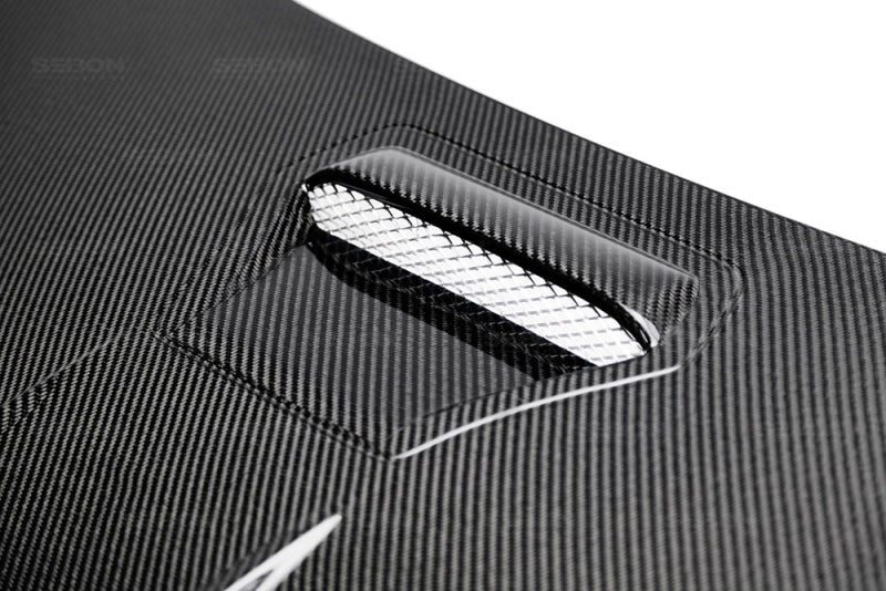 Seibon MR-Style Carbon Fiber Hood for 2016-2017 Honda Civic Coupe/Sedan/Hatchback