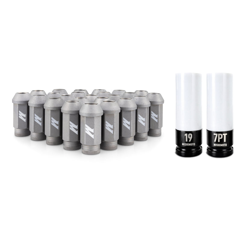 Mishimoto Steel Locking Lug Nuts M14x1.5 (24 Pack) Silver - OneFastShop
