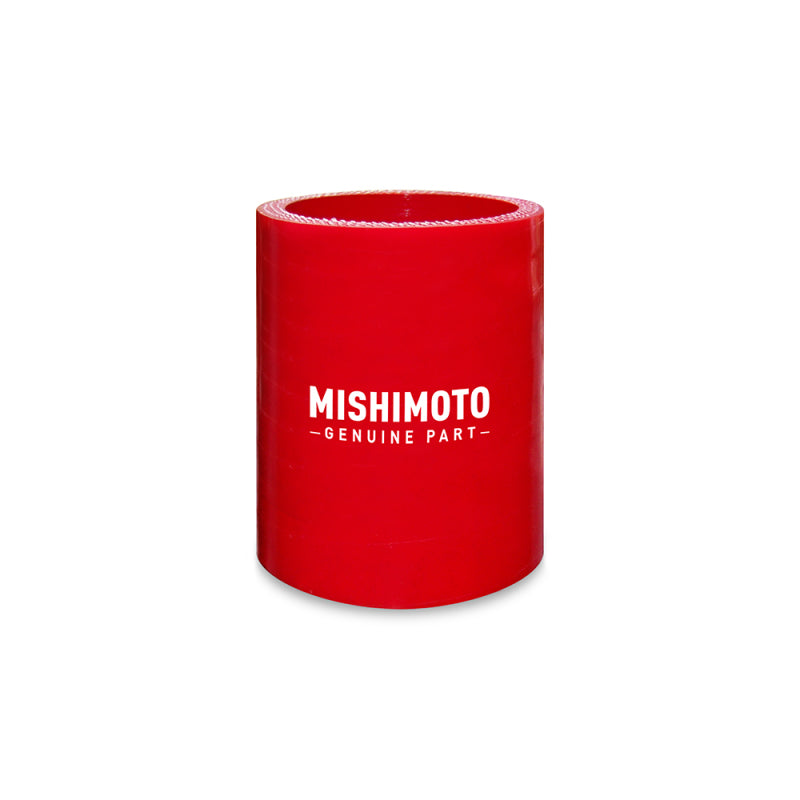 Mishimoto 3.5 Inch Straight Silicone Hose Coupler Red - OneFastShop