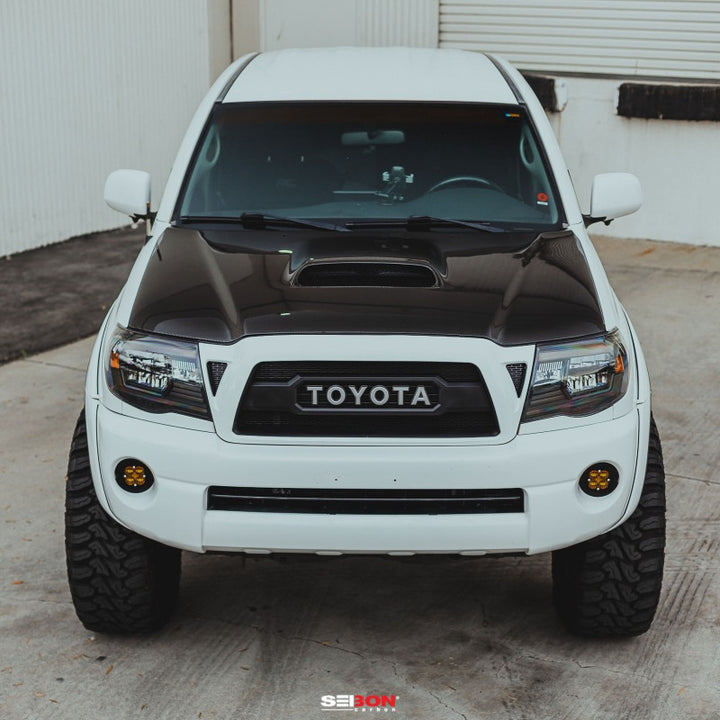 Seibon TR-Style Carbon Fiber Hood for 05-11 Toyota Tacoma - OneFastShop