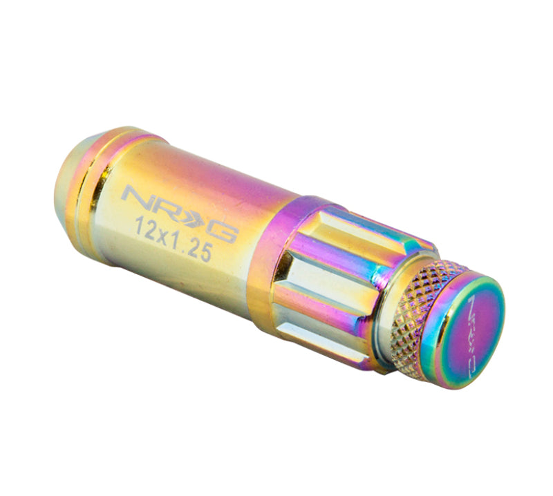 NRG 700 Series Steel Lug Nut Set 21 Pc with Locks & Lock Socket - Neochrome