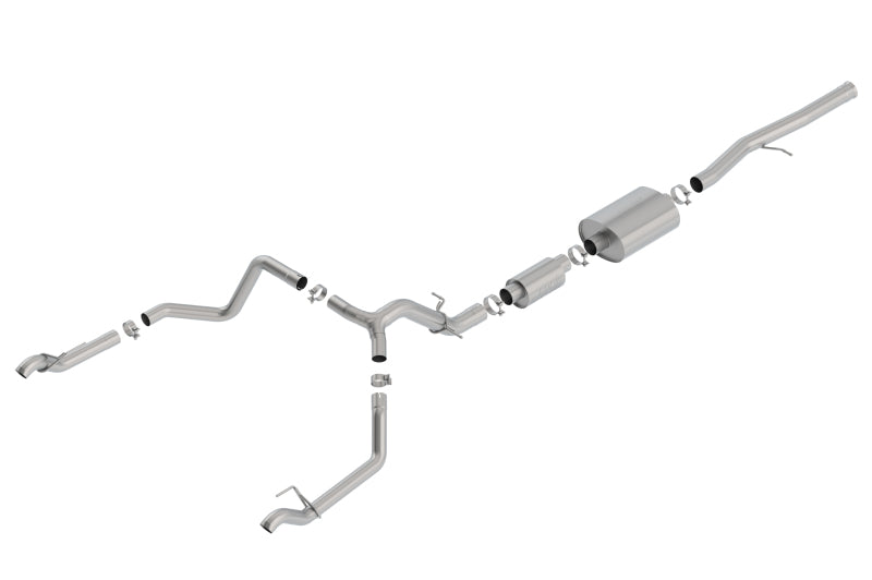 Borla 6.2L SS S-Type Catback Exhaust for 2019-2023 Chevrolet Silverado/GMC Sierra 1500 with Factory Tips