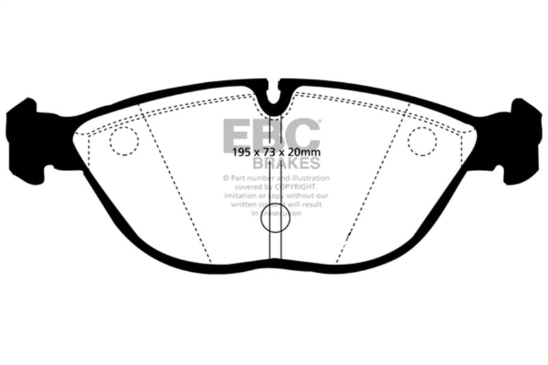 EBC Bluestuff Front Brake Pads 2004-2006 Audi TT Quattro 3.2