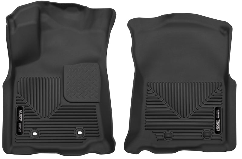 Husky Liners X-Act Contour Front Floor Liners - Toyota Tacoma Double Cab (2016-2017) - Black