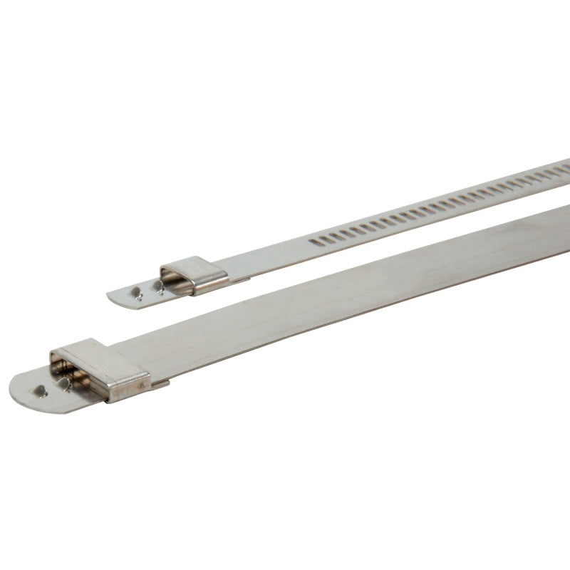 DEI Stainless Steel Positive Locking Tie 1/4in x 20in - 10 Pack for High Heat Applications