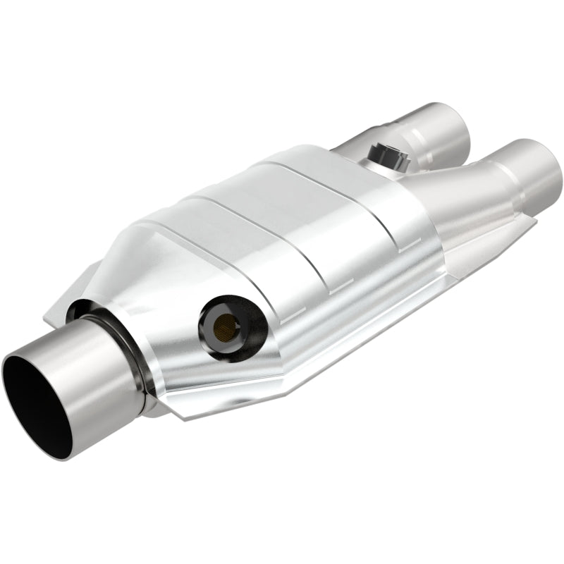 Magnaflow Universal Catalytic Converter 2.5 Inch Single Dual O2 Sensor Port Stainless Steel EPA Compliant - OneFastShop