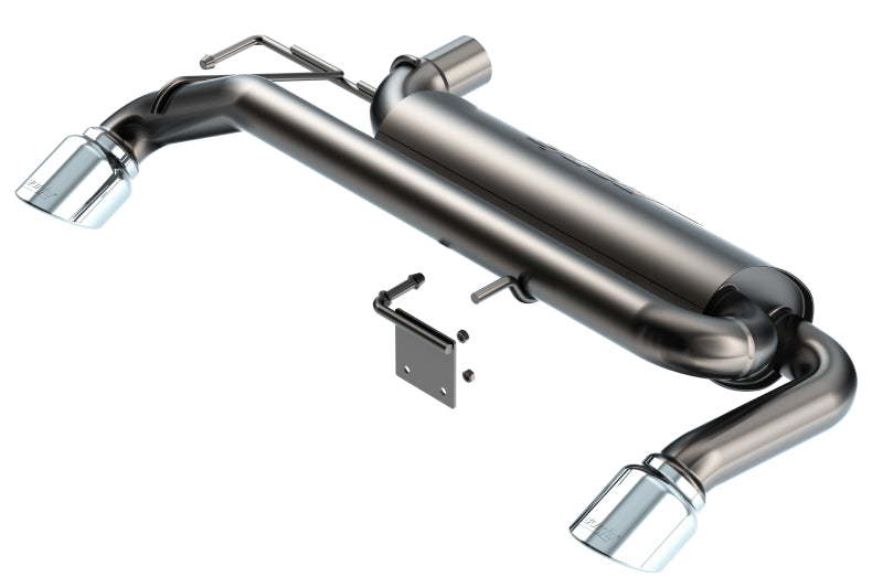 Borla Touring Axle-Back Exhaust System with Bright Chrome Tips for 21-22 Ford Bronco 2.3L 4WD - OneFastShop