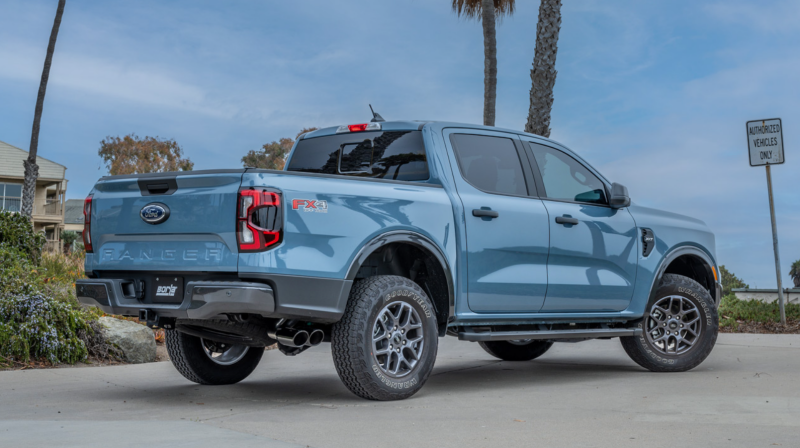 Borla 24-25 Ford Ranger XLT Side Exit S-Type Exhaust With Black Chrome Tips