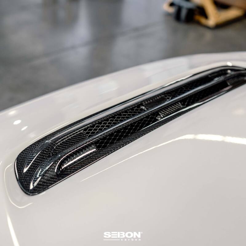 Seibon Carbon Fiber Hood Scoop for 2023 Honda Civic Type R - OneFastShop