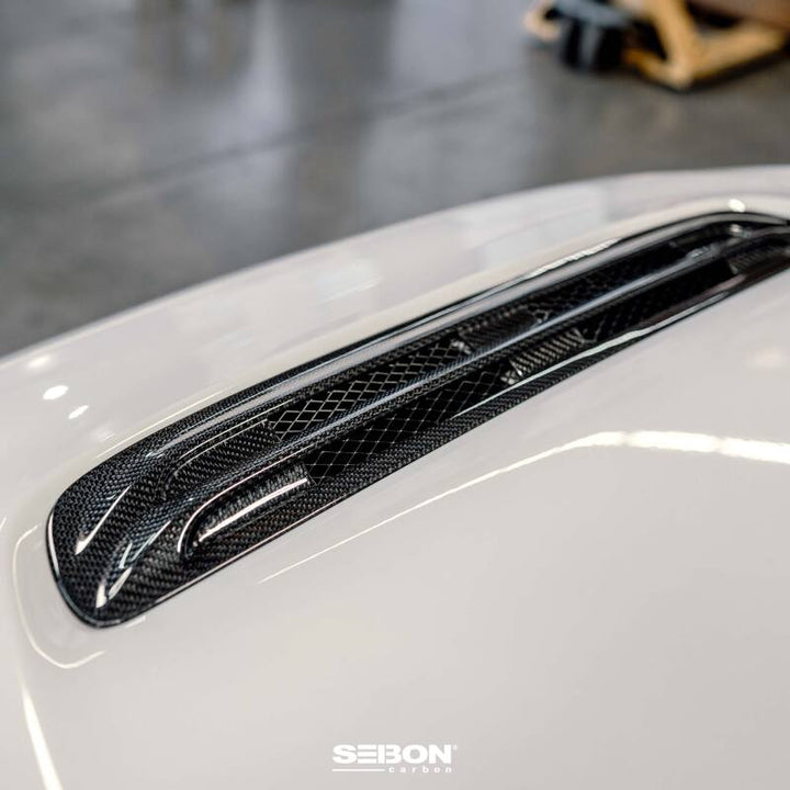Seibon Carbon Fiber Hood Scoop for 2023 Honda Civic Type R - OneFastShop