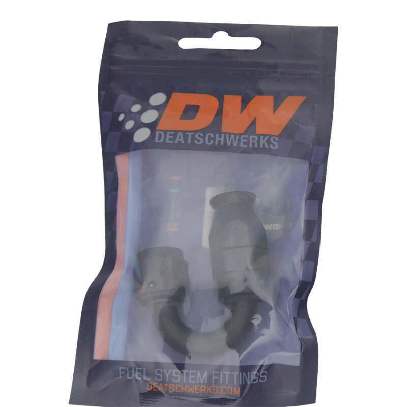 DeatschWerks Universal 180-Degree Female Swivel PTFE Hose End - 6AN - Anodized Matte Black, image 2