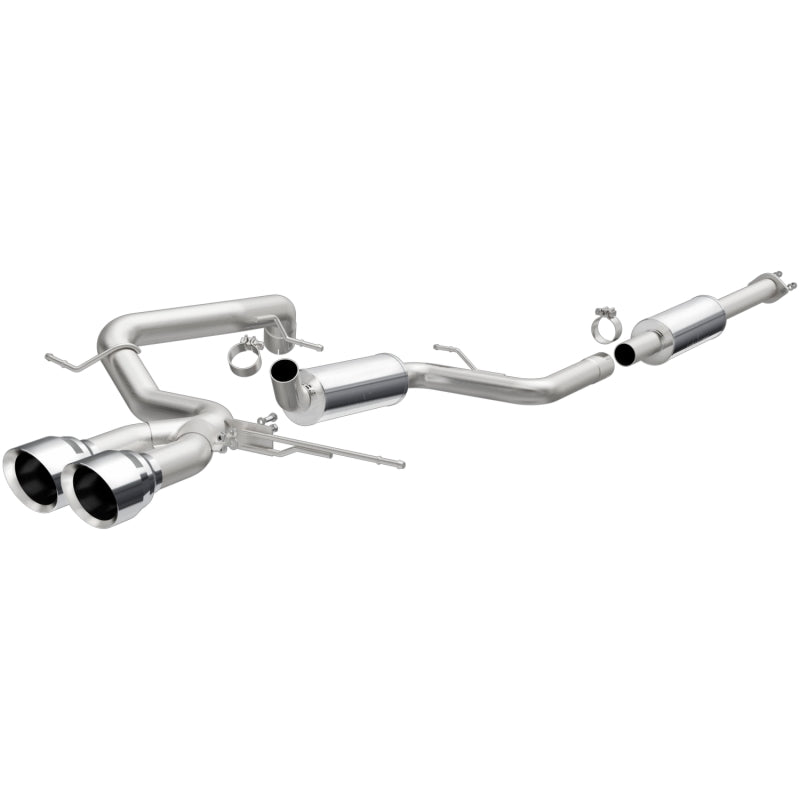 Magnaflow Cat Back Performance Exhaust for 13-18 Ford Focus 2.0L ST Dual Center Rear Exit Stainless - OneFastShop