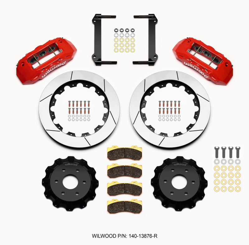 Wilwood TX6R Front Kit 16.00in Red for 1999-2014 GM Truck/SUV 1500 - OneFastShop