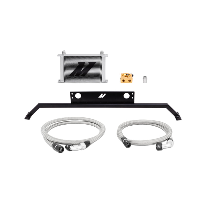 Mishimoto Oil Cooler Kit Thermostatic Silver - Ford Mustang GT 5.0L 2011-2014