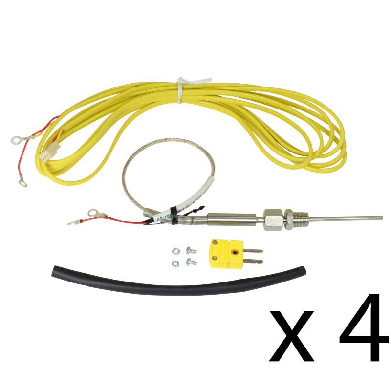 AEM K-Type Closed Tip EGT Thermocouple Kit - 1/8 in NPT - 4 Pack, image 2