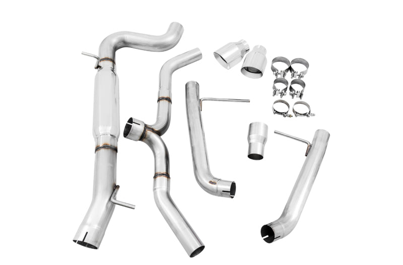 AWE Tuning Track Edition Exhaust with Polished Silver Tips for VW MK7 Golf Alltrack/Sportwagen 4Motion