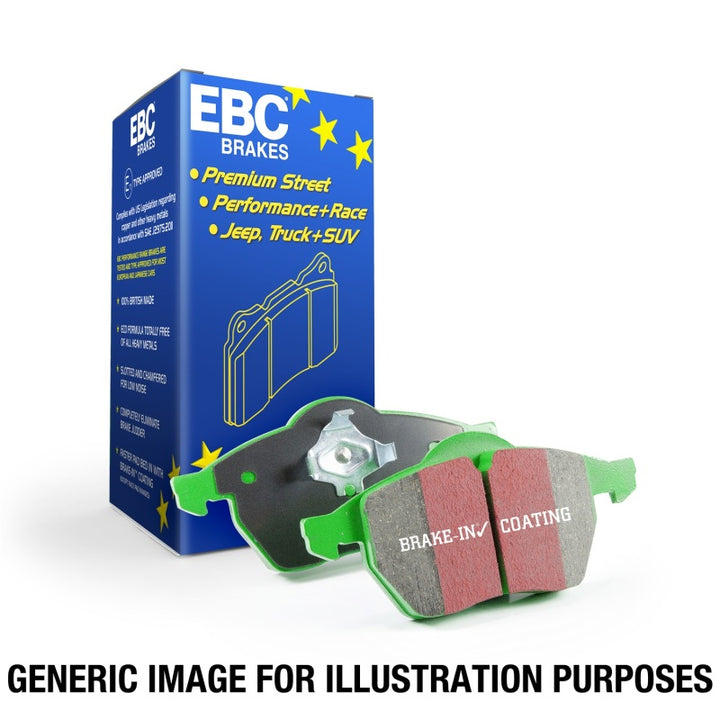 EBC 13+ Mercedes-Benz CLA250 2.0 Turbo Greenstuff Rear Brake Pads