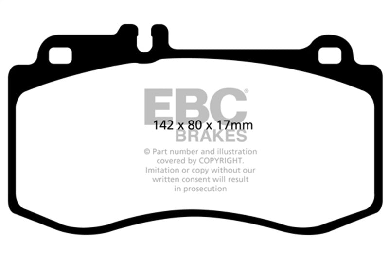 EBC Yellowstuff Front Brake Pads - Mercedes-Benz E350, CLS400, E550 2010-2017