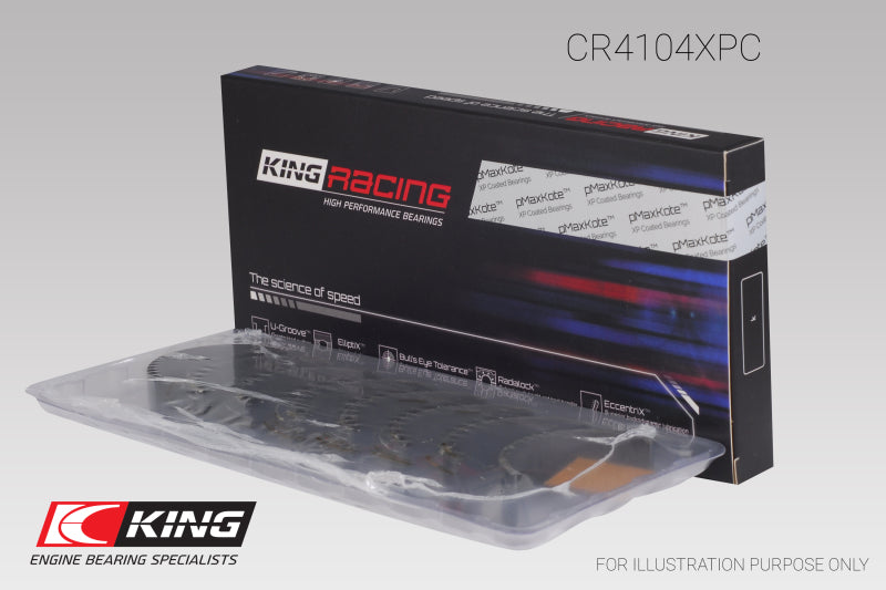 King Engine Bearings Performance Coated Rod Bearing Set for Audi/VW 83-03 1.6L/1.8L/2.0L