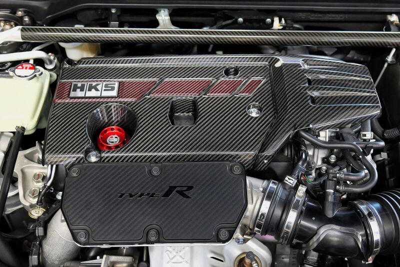 HKS Dry Carbon Fiber Engine Cover - Honda Civic Type R (FK8/FL5) 2017-2025, image 4