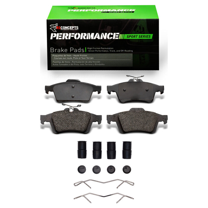 R1 2003-2023 Cadillac BLS (Mexico) Rear Performance Sport Pads And Hardware Kit