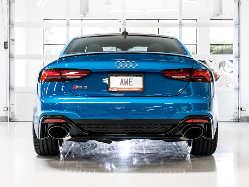 AWE Tuning Audi B9.5 RS 5 Coupe Touring Exhaust Diamond Black Tips