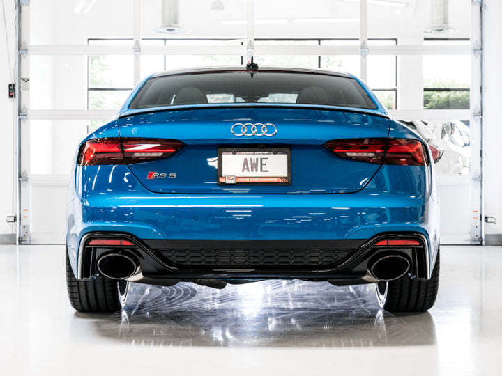 AWE Tuning Audi B9.5 RS 5 Coupe Touring Exhaust Diamond Black Tips