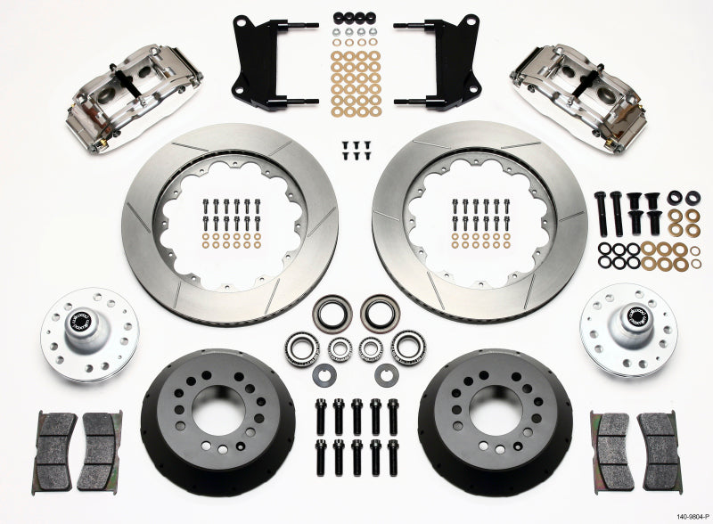 Wilwood Narrow Superlite 6R Front Hub Kit 14.00in Polished for 67-69 Camaro 64-72 Nova and Chevelle - OneFastShop