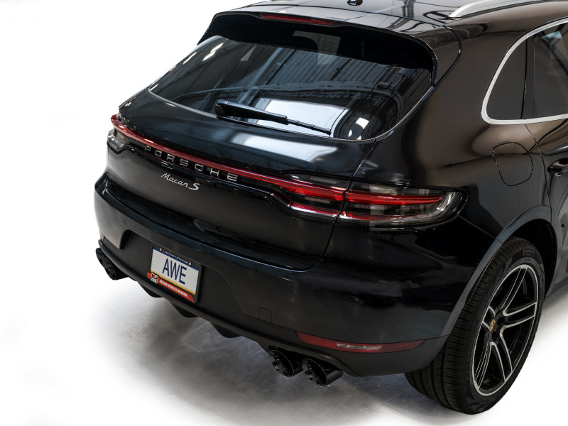 AWE Tuning Touring Edition Catback Exhaust with Diamond Black Tips for 19-21 Porsche Macan