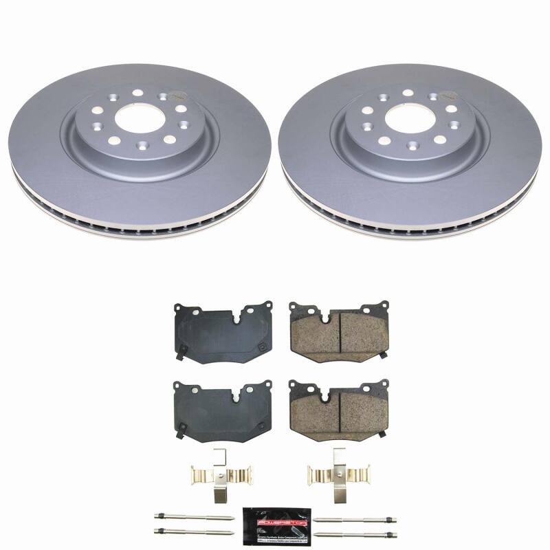 PowerStop Z23 Rear Coated Brake Kit - Chevrolet Corvette (C8) 2020-2025 - with Z51 Brake Package