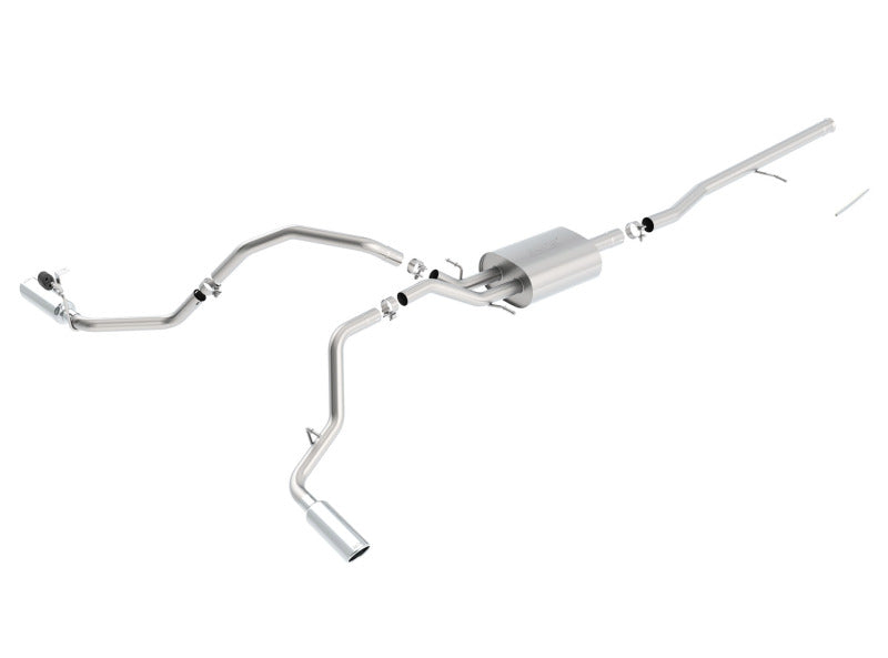 Borla Cat-Back Exhaust S-Type for 2014-2018 Chevy Silverado 1500 & GMC Sierra 1500 5.3L V8 Ext Cab Split Side Exit