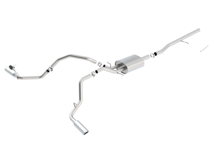 Borla Cat-Back Exhaust S-Type for 2014-2018 Chevy Silverado 1500 & GMC Sierra 1500 5.3L V8 Ext Cab Split Side Exit