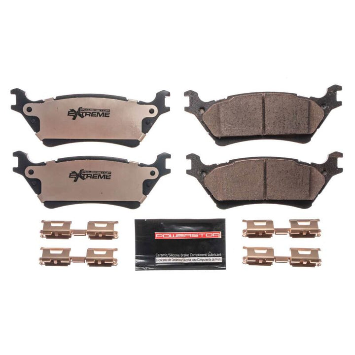 PowerStop Rear Z36 Truck & Tow Brake Pads with Hardware for 12-19 Ford F-150