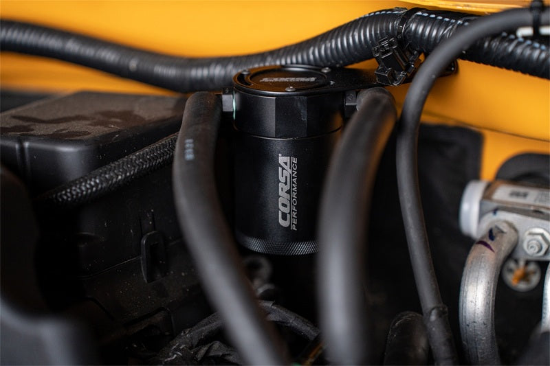 CORSA Performance Aluminum Oil Catch Can for 2021-2024 Ford Bronco 2.3L