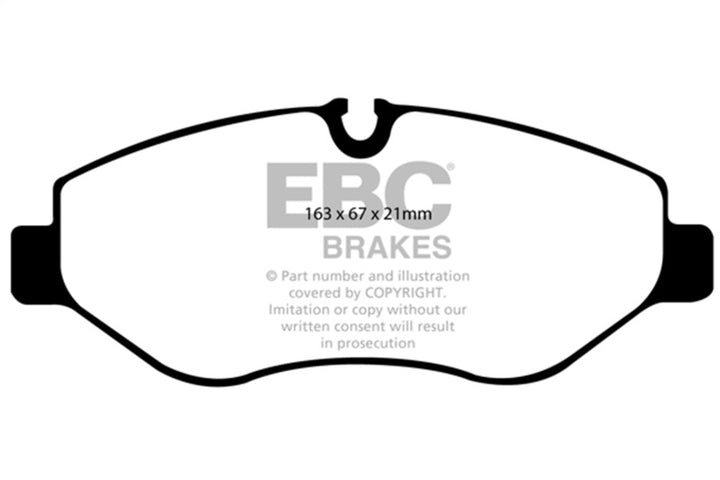 EBC Greenstuff Front Brake Pads for 07+ Dodge Sprinter 2500 - OneFastShop