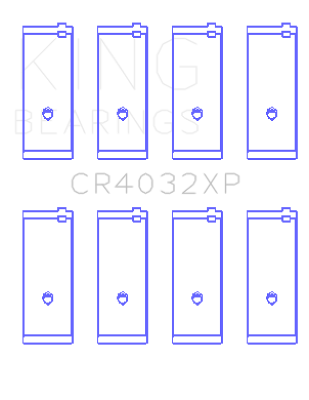 King Engine Bearings Performance Rod Bearing Set - Size STD for Toyota 4AGE 4AGZE 16V 1.6L